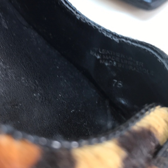 BCBGMaxAzria Leopard Print OpenToe Wedges Size 7 - Picture 8 of 8